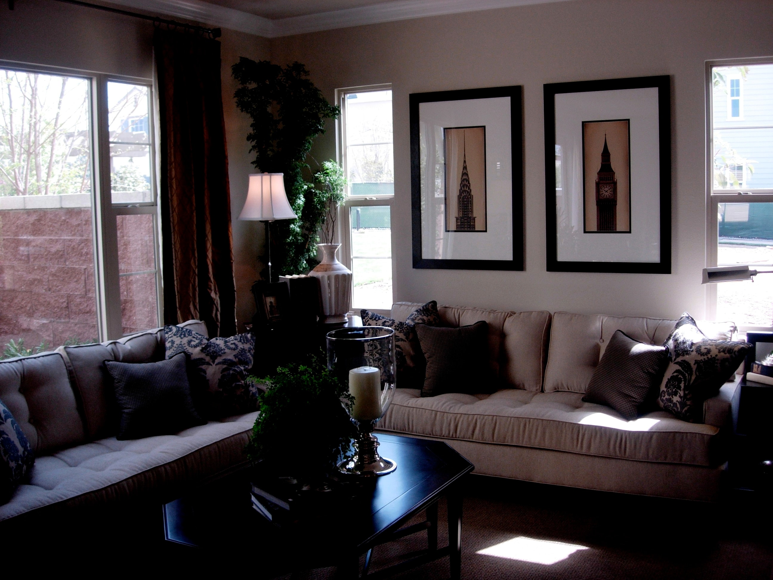 Living room interior design by J. Michael Scott